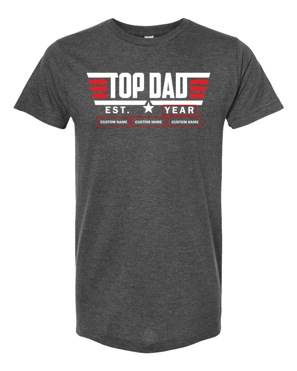 Top Gun Custom Fathers Day T-Shirt – 573 Tees, image size:960x1200