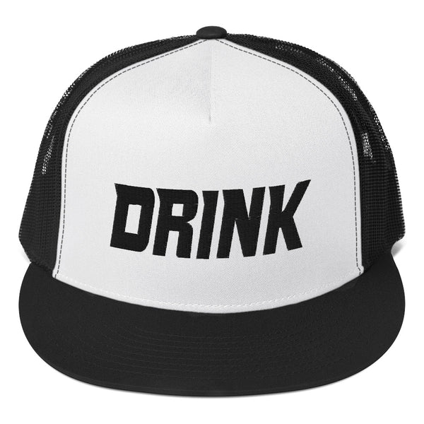 Drink (black embroidery) Trucker Cap