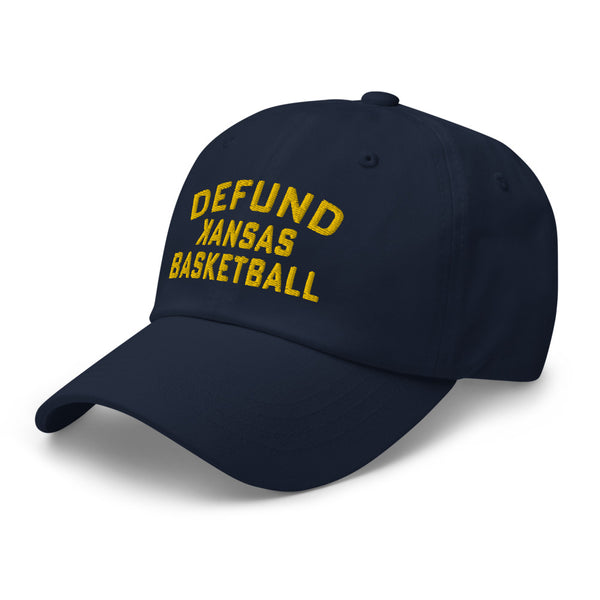 DEFUND kansas Basketball (GOLD Text) - Dad hat