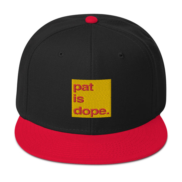pat is dope. High Profile Snapback Hat