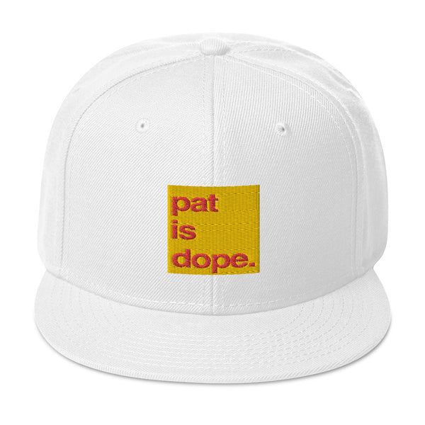 pat is dope. High Profile Snapback Hat