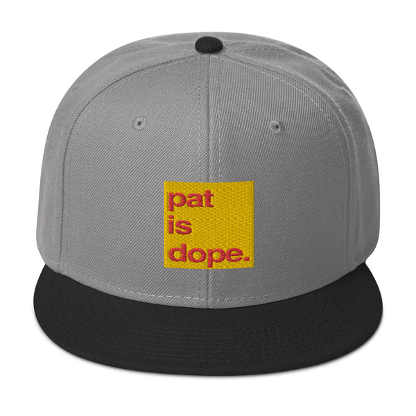 pat is dope. High Profile Snapback Hat