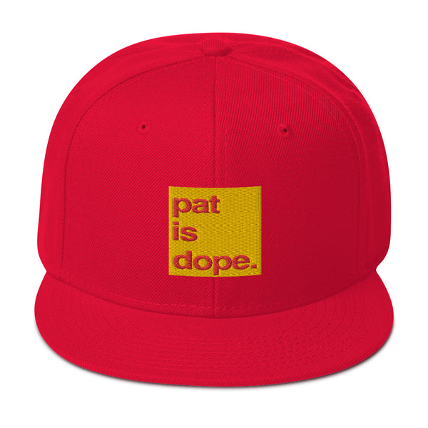 pat is dope. High Profile Snapback Hat