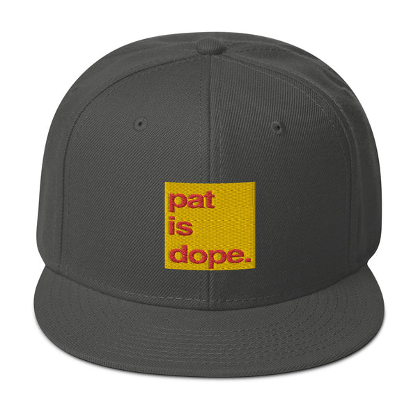 pat is dope. High Profile Snapback Hat