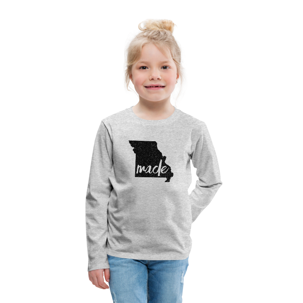 Made (Missouri black print) Kids' Premium Long Sleeve T-Shirt