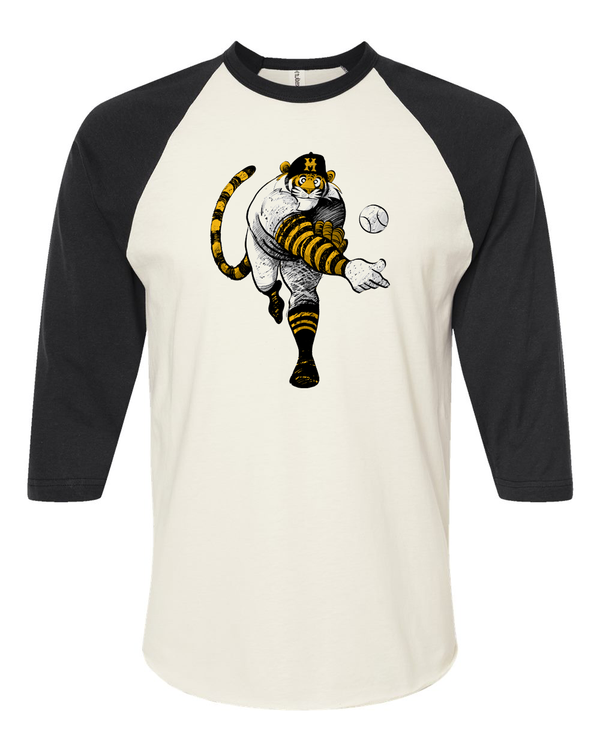 Baseball Tiger - 3/4 Baseball T-Shirt