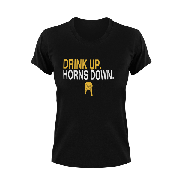 Drink Up. Horns Down.