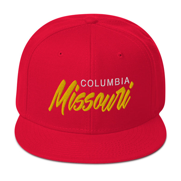 Columbia Missouri Snapback Hat Navy Blue