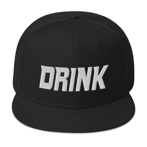 Drink (white embroidery) Snapback Hat