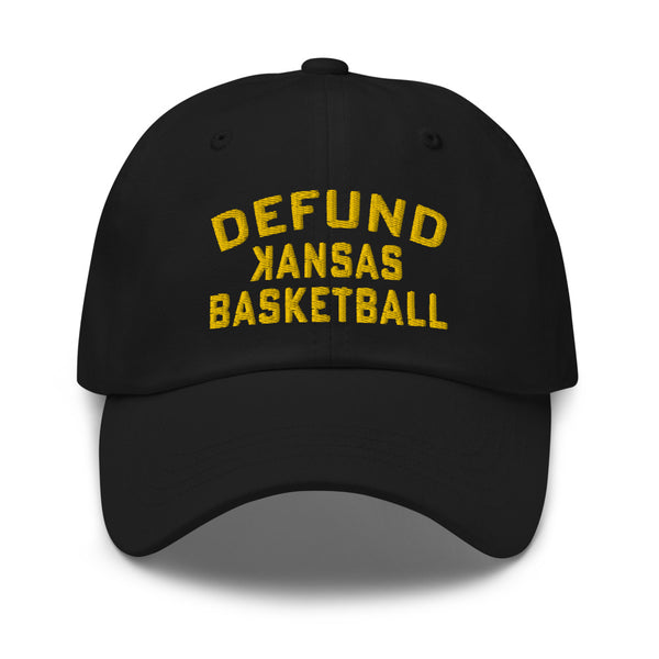 DEFUND kansas Basketball (GOLD Text) - Dad hat
