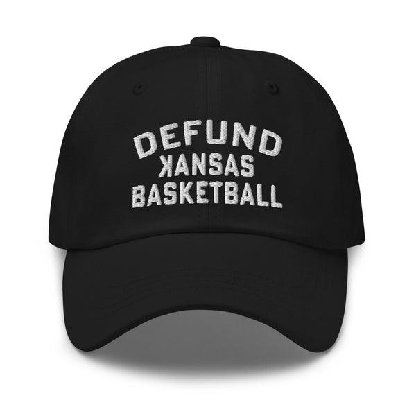 DEFUND kansas Basketball (WHITE TEXT) - Dad hat