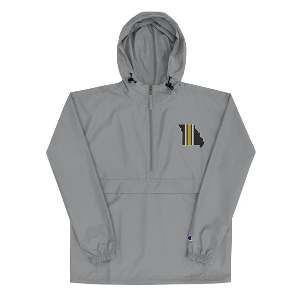 Missouri Stripe - Embroidered Champion Packable Jacket