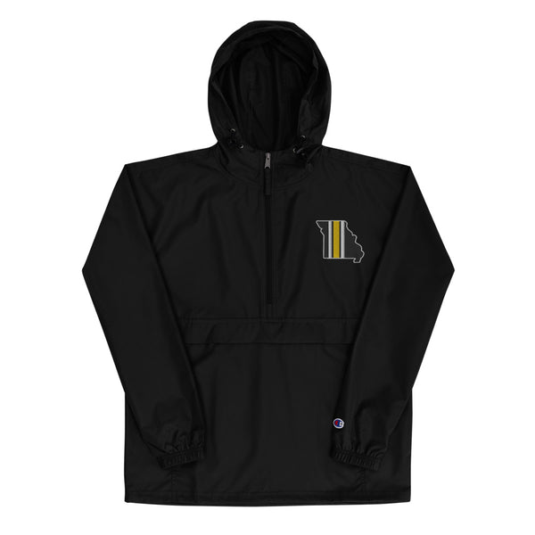 Missouri Stripe - Embroidered Champion Packable Jacket