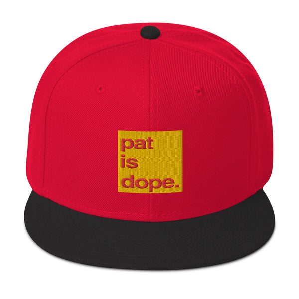 pat is dope. High Profile Snapback Hat
