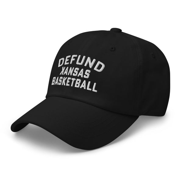 DEFUND kansas Basketball (WHITE TEXT) - Dad hat