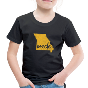 Made (Missouri Gold print) Toddler Premium T-Shirt - black