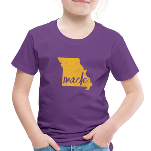 Made (Missouri Gold print) Toddler Premium T-Shirt - purple