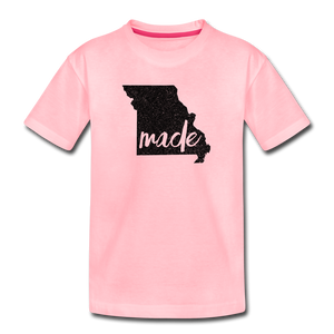 Made (Missouri black print) Kids' Premium T-Shirt - pink