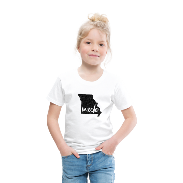 Made (Missouri black print) Toddler Premium T-Shirt - white