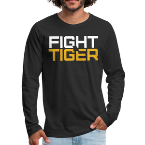 FIGHT TIGER- UNISEX Premium Long Sleeve T-Shirt - black