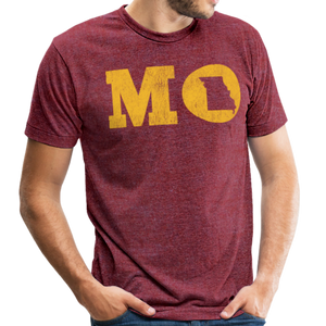 MO - Unisex Tri-Blend T-Shirt - heather cranberry