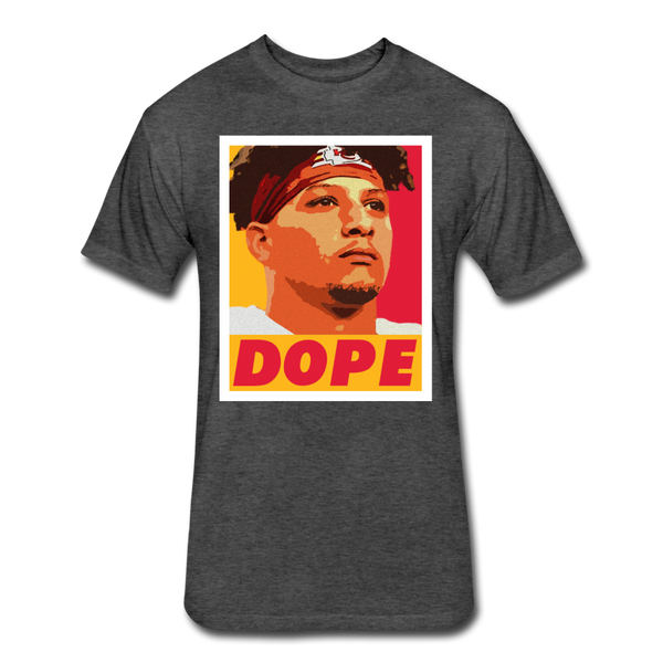 Pat is Dope II - Unisex Fitted Cotton/Poly T-Shirt - heather black