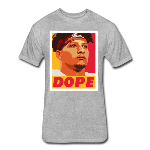 Pat is Dope II - Unisex Fitted Cotton/Poly T-Shirt - heather gray