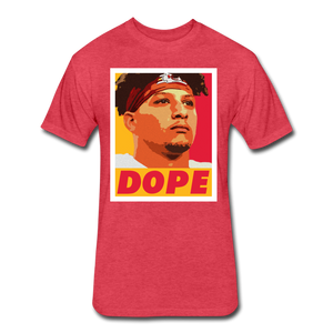 Pat is Dope II - Unisex Fitted Cotton/Poly T-Shirt - heather red