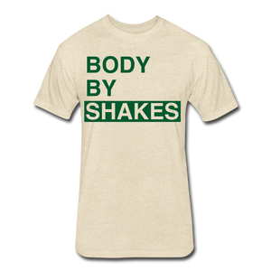 Body By Shakes - Fitted Cotton/Poly T-Shirt - heather cream