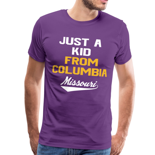 Just a Kid from Columbia - Unisex Premium T-Shirt - purple