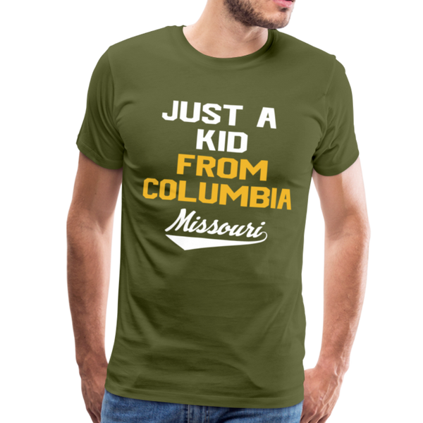 Just a Kid from Columbia - Unisex Premium T-Shirt - olive green