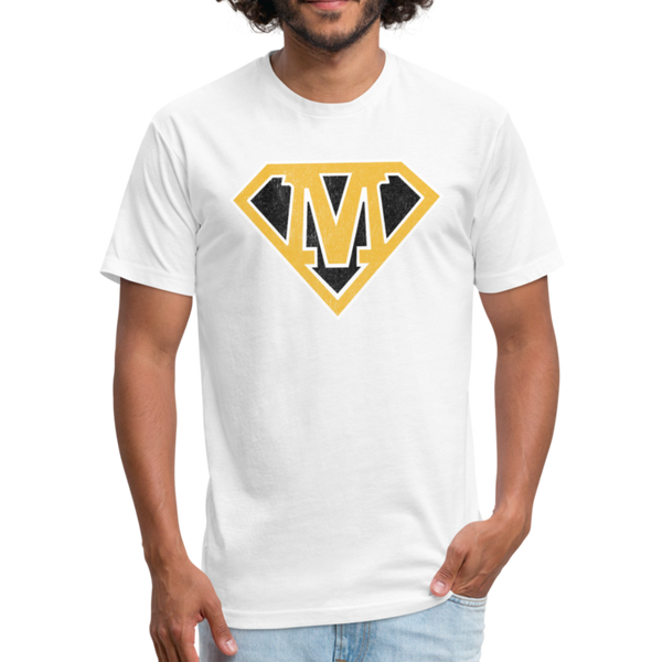 Super M - Fitted Cotton/Poly T-Shirt by Next Level - white