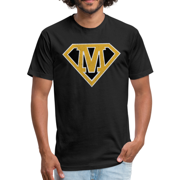 Super M - Fitted Cotton/Poly T-Shirt by Next Level - black