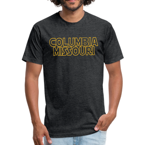 Columbia Missouri Galaxy- Fitted Cotton/Poly T-Shirt - heather black