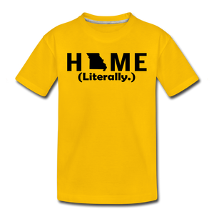 Home (Literally.) - Kids' Premium T-Shirt - sun yellow
